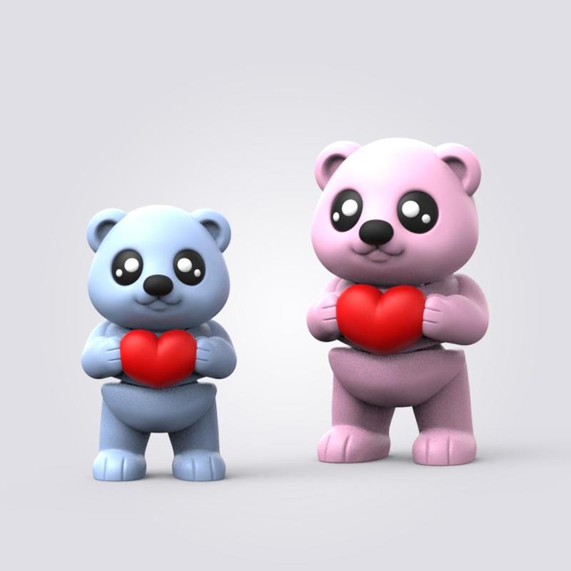 Flexi Valentine Bear