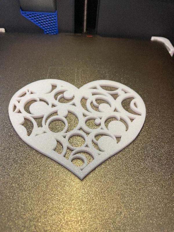 Heart ornament or cup coaster   