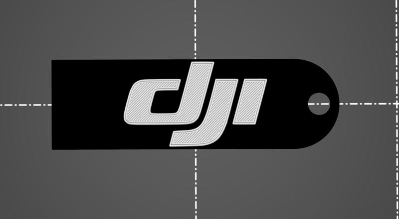 Klíčenka s nápisem DJI