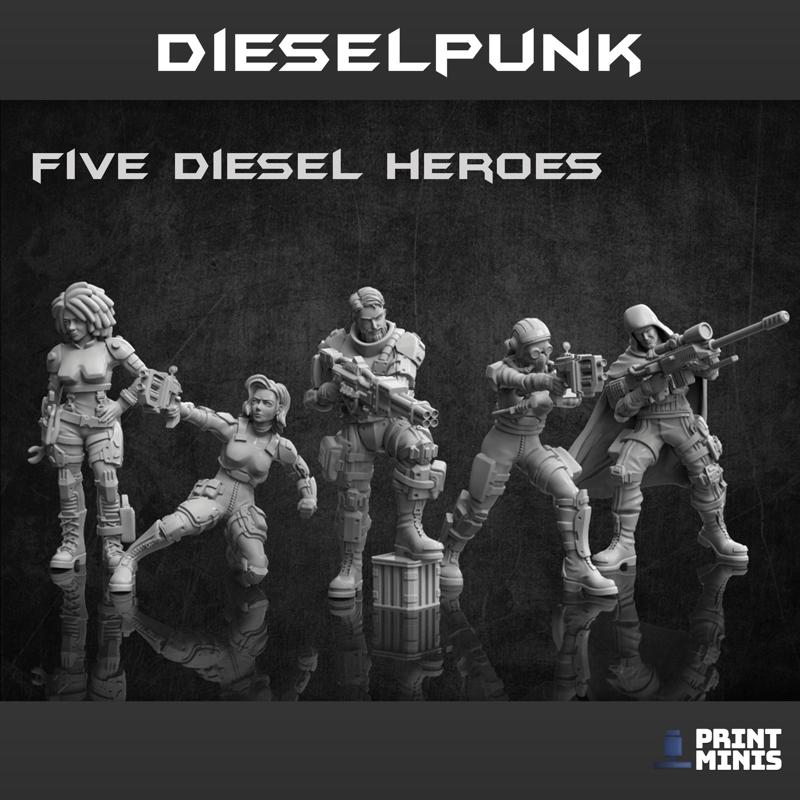 Dieselpunk Heroes x 5 - Dieselpunk Collection