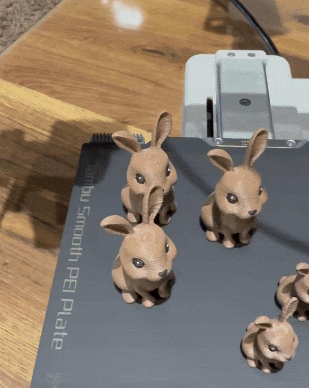 CUTE SITTING BUNNY FIGURINE / EASTERBUNNY (5 SIZES)