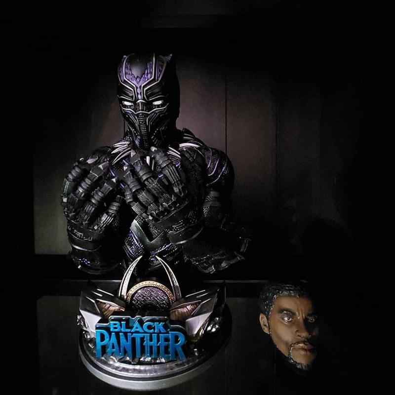 WICKED MARVEL BLACK PANTHER BUST: TESTED AND READY FOR 3D PRINTING