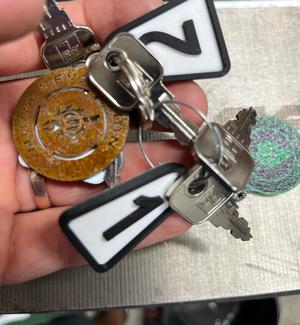 Key Ring - numbers