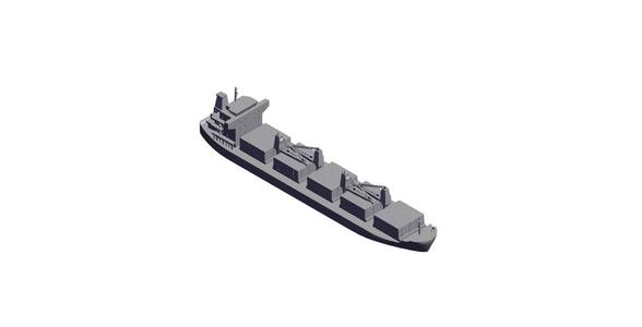 1/700 Scale 1250 TEU Container Ship.stl