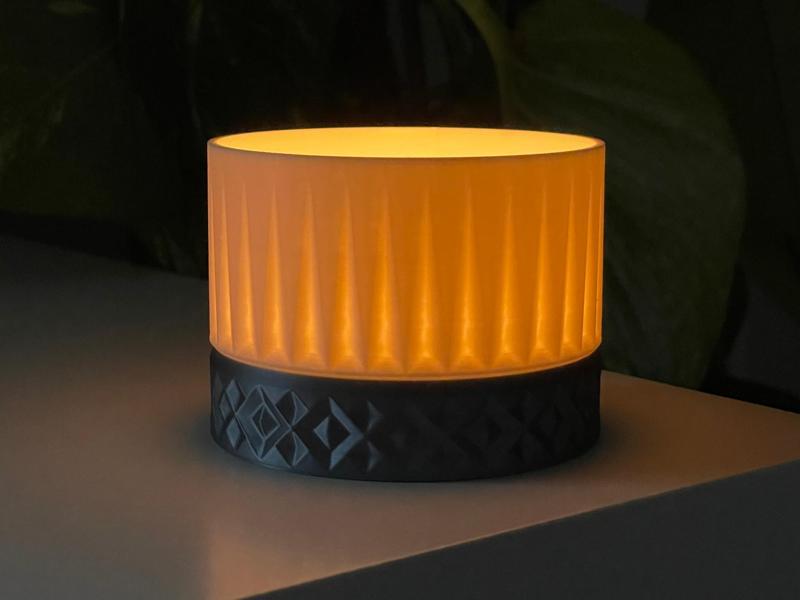 Tumbler, cande holder.