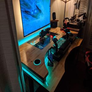 Cockpit Style PC Desk