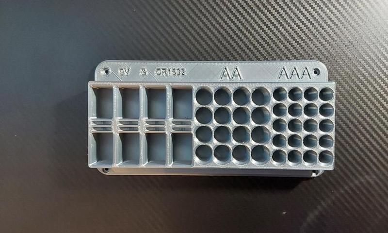 Wall-Mountable Battery Holder