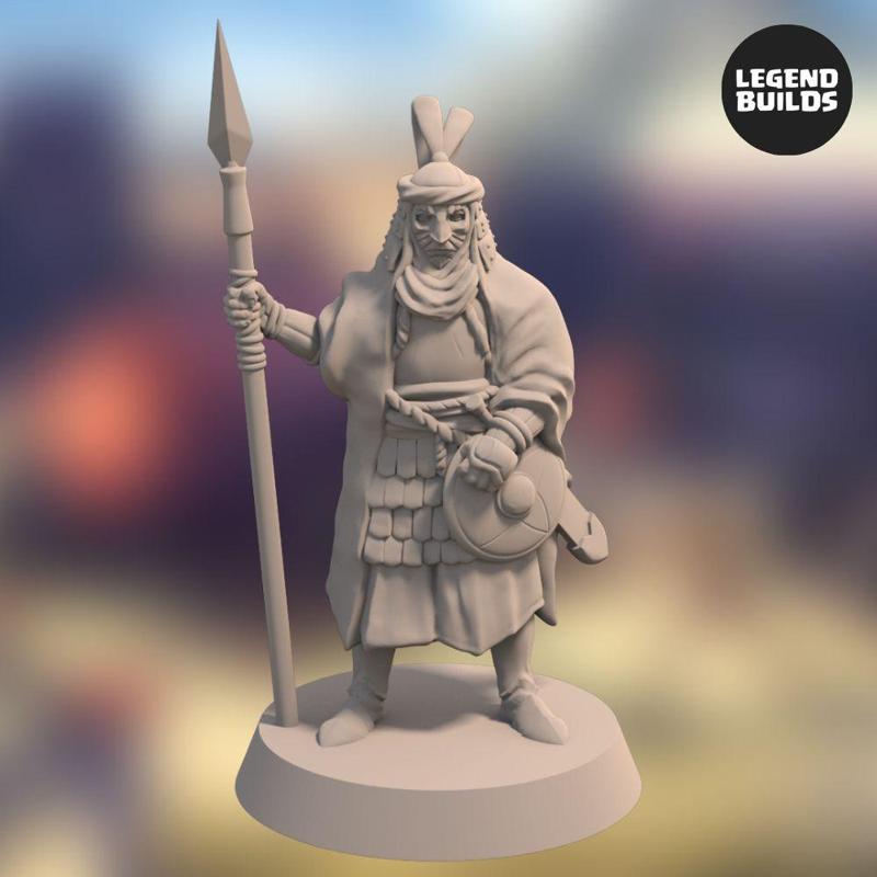 Empire of Jagrad Palace Guard - Pose 1 - 3D printable miniature - STL file