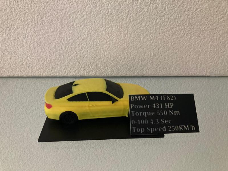 BMW m4 f82 with stand