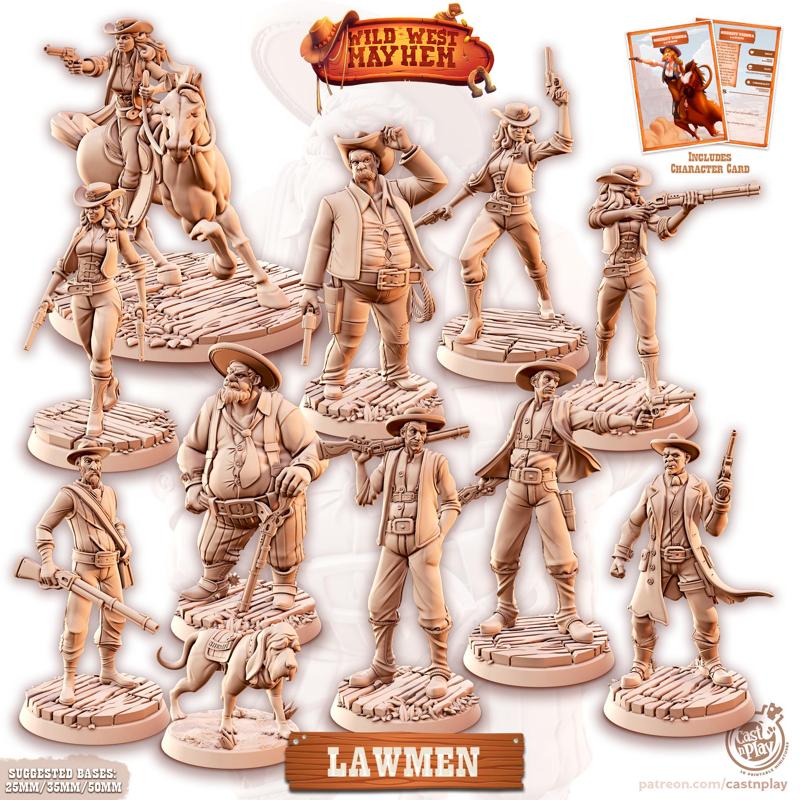 Wild West - Lawmen (Pre-Supported) Cowboy | Cast n Play