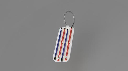 pencil Case Keychain