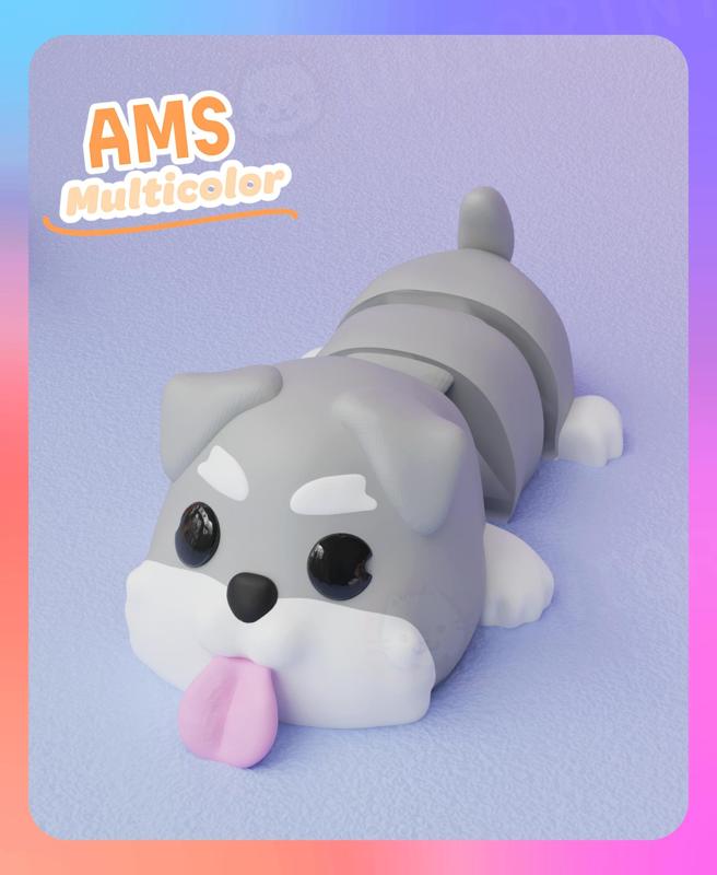 Flexi Schnauzer Dog Keychain (Multicolor)