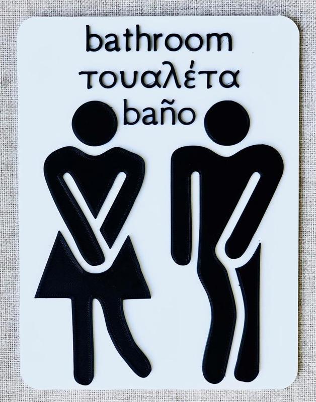 Bathroom Sign