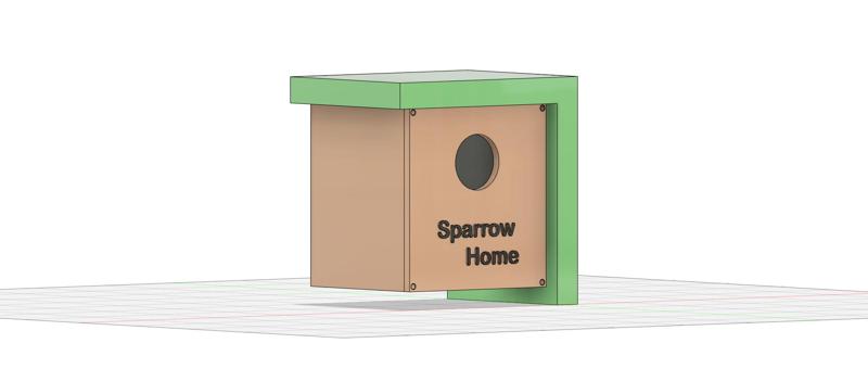 Cape Sparrow Birdhouse