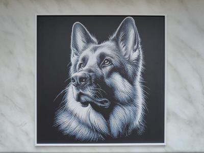 German Shepherd - Hueforge