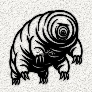 tardigrade bear wall art home decor