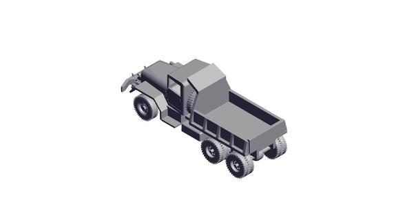 1/72 Scale M51 5 ton Dump Truck.stl