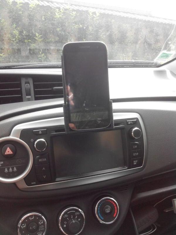 car cd player phone holder