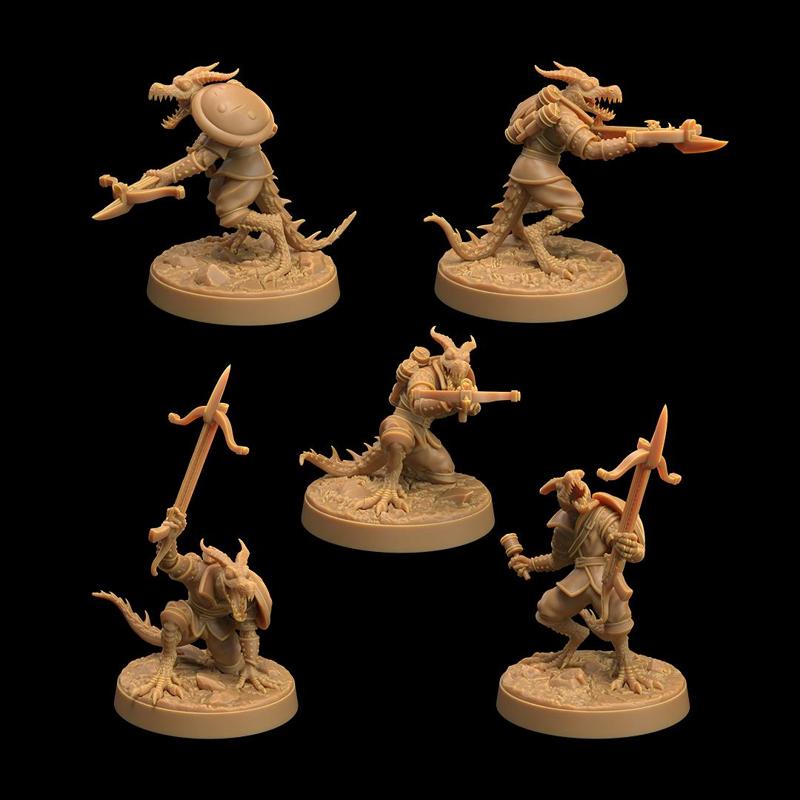 Kobold Crossbow Ground Troops | PRESUPPORTED | The Dragon s War: Children of the Flame