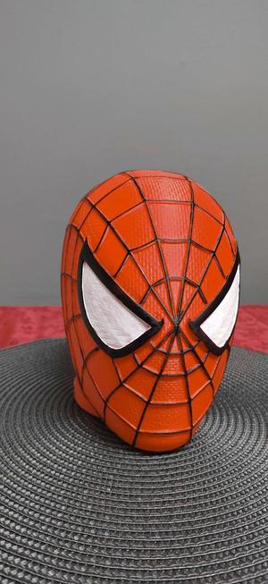 Spiderman head, headphone stand