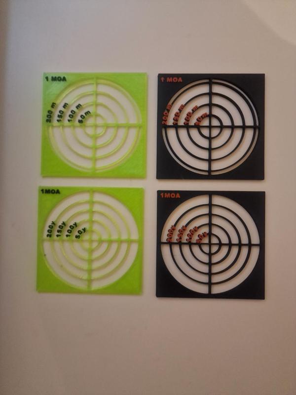 MOA measuring tool yards and meters