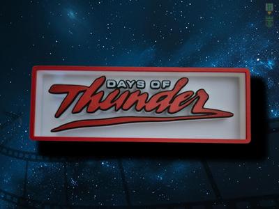 Days of Thunder Cinema Film Room Sign Box