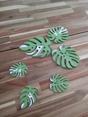 Monstera deliciosa variegata posabasos