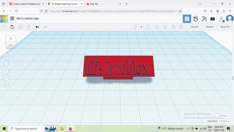 roblox sign (life is roblox)