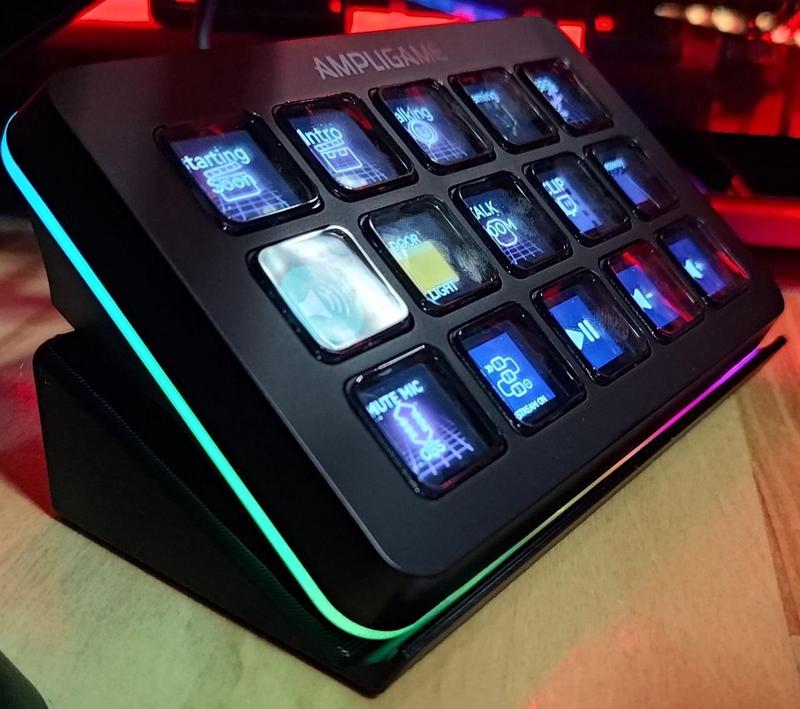 Fifine D6 Stream Controller & Elgato Stream Deck stand 