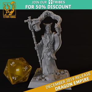 Senin Hi - Fire Mage - Dragon Empire - Titan Forge Miniatures December 2019