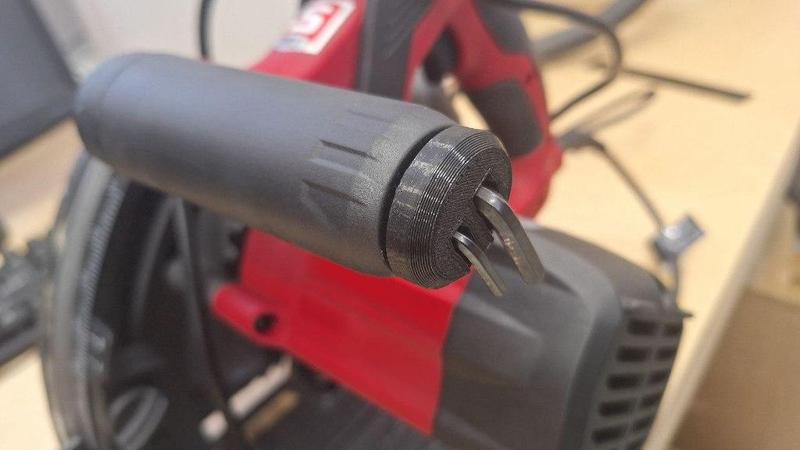 Parkside-style plunge/track saw hex key holder (ЗУБР ПП-55ПН)