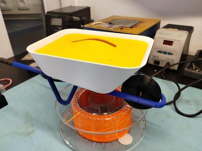 Wheel barrow coin bank