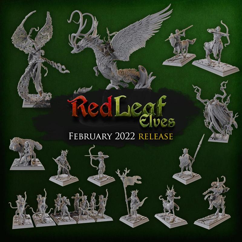Titan Forge Miniatures - 2022 - February - Redleaf Elves