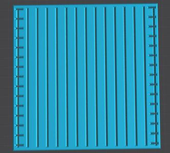 1 cm² square stencil