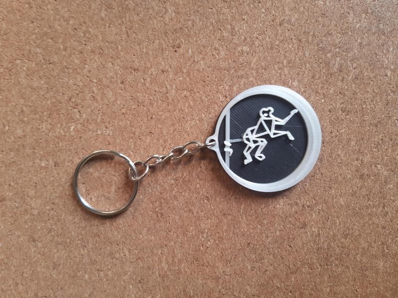 Monkey keychain