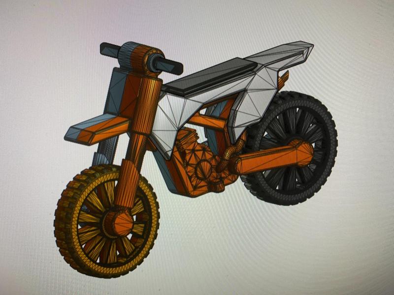 dummy 13 dirt bike with engine