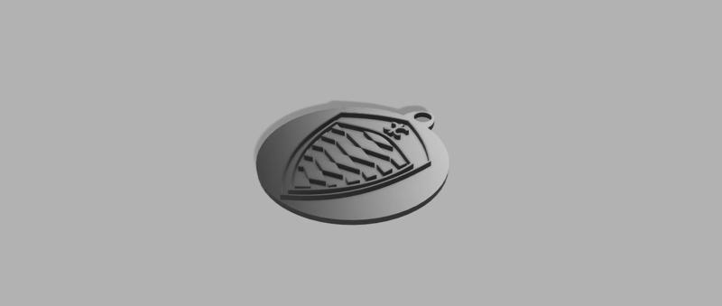 Koeinigsegg logo & writing keychain