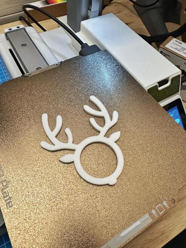 Rond de serviette Cerf Noël / Christmas Stag napkin ring