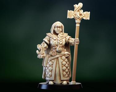 Dwarf girl mage priest