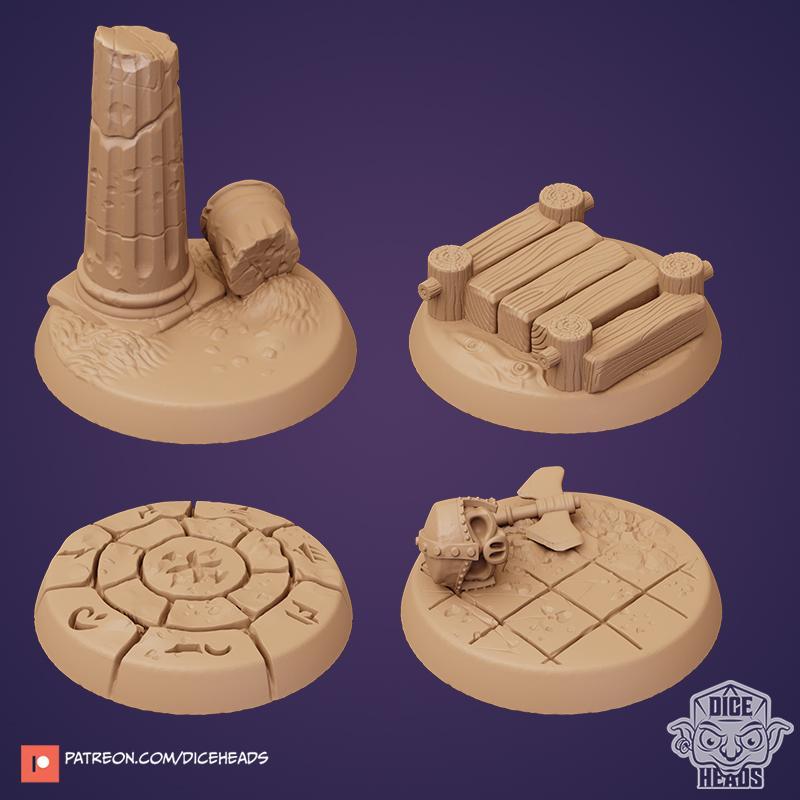 15 x 50mm Display Bases (pre-supported included)