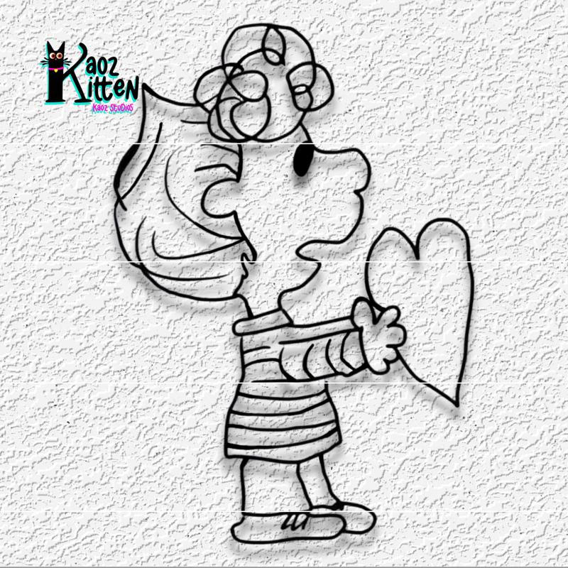 Peanuts Sally wall art Charlie Brown Valentines Day