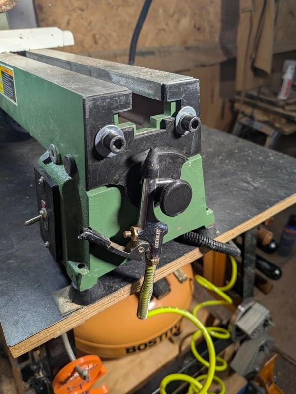 Wood Lathe - Air Compressor Blow Gun Hook Holder