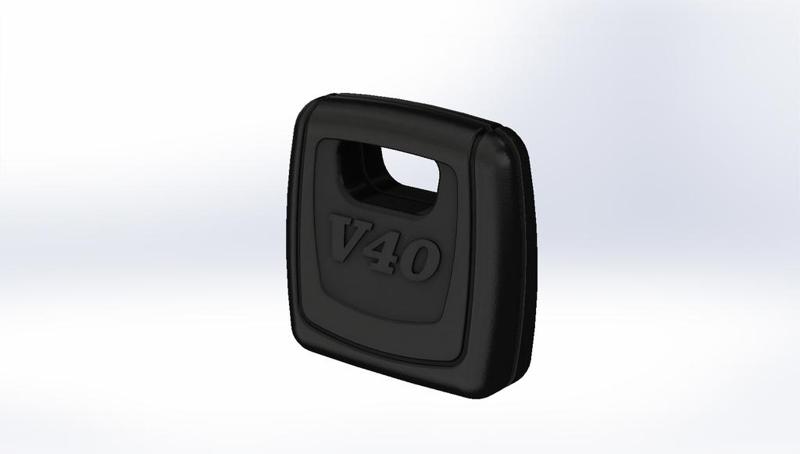 Ignition Key Cover – Volvo V40 (with “VOLVO” / “V40” lettering)