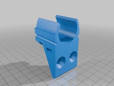 Same as before, with bigger holes and a slot for a zip tie.
