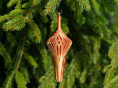 Grand Kaleidoscope Teardrop Ornament