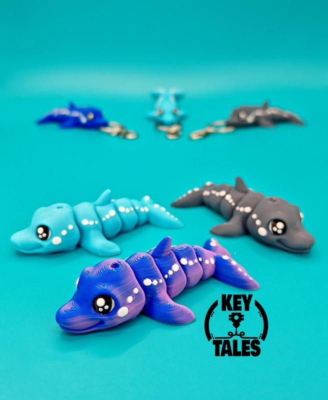 Dolphin (keychain - magnet - mini)