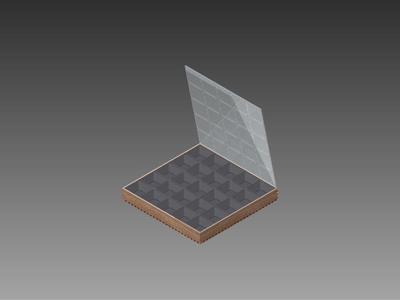 Small items sorting box with printable innserts