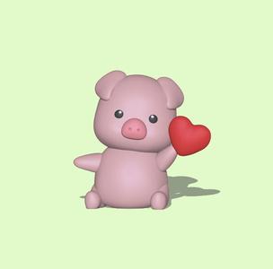 Valentine Pig heart