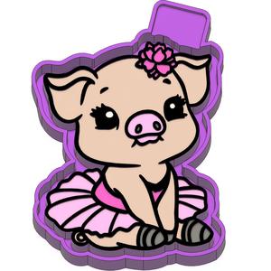 Pig Tutu Ballerina Freshie STL Mold Housing