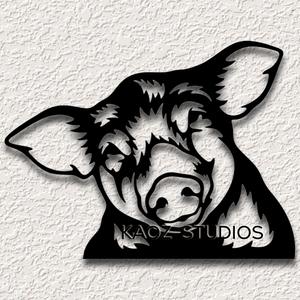 pig wall art piggy wall decor farmhouse piglet decoration